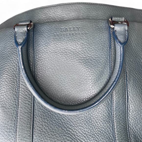 BALLY MIGAN BLUE BUSINESS/LAPTOP BAG/SATCHEL SHOULDER BRIEFCASE BAG LEATHER - Picture 11 of 11
